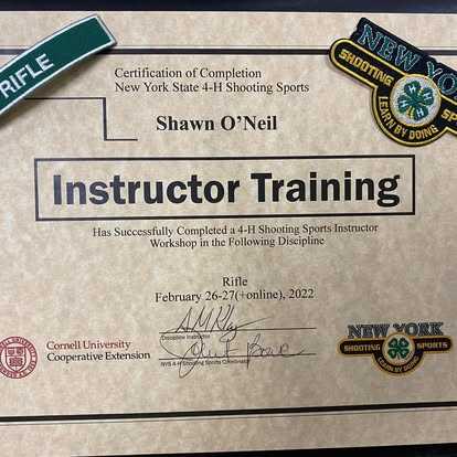 Shawn C. O’Neil — NYS 4-H Shooting Sports Certified Instructor